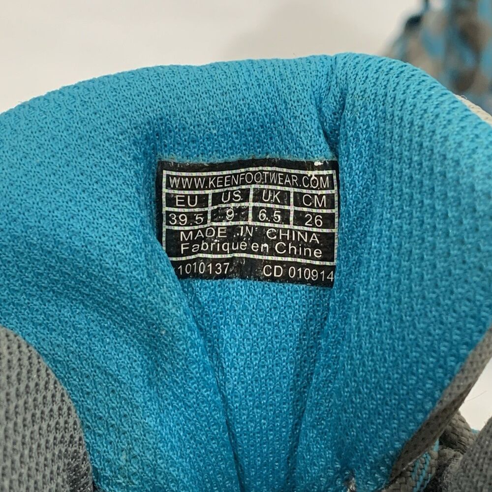 KEEN Targhee II Mid Hiking Boots Gray Blue Waterproof Size 9 39.5 (No Insoles) - Picture 12 of 14
